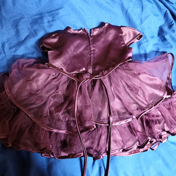 Deep purple frilly dress - Picture 2 of 4